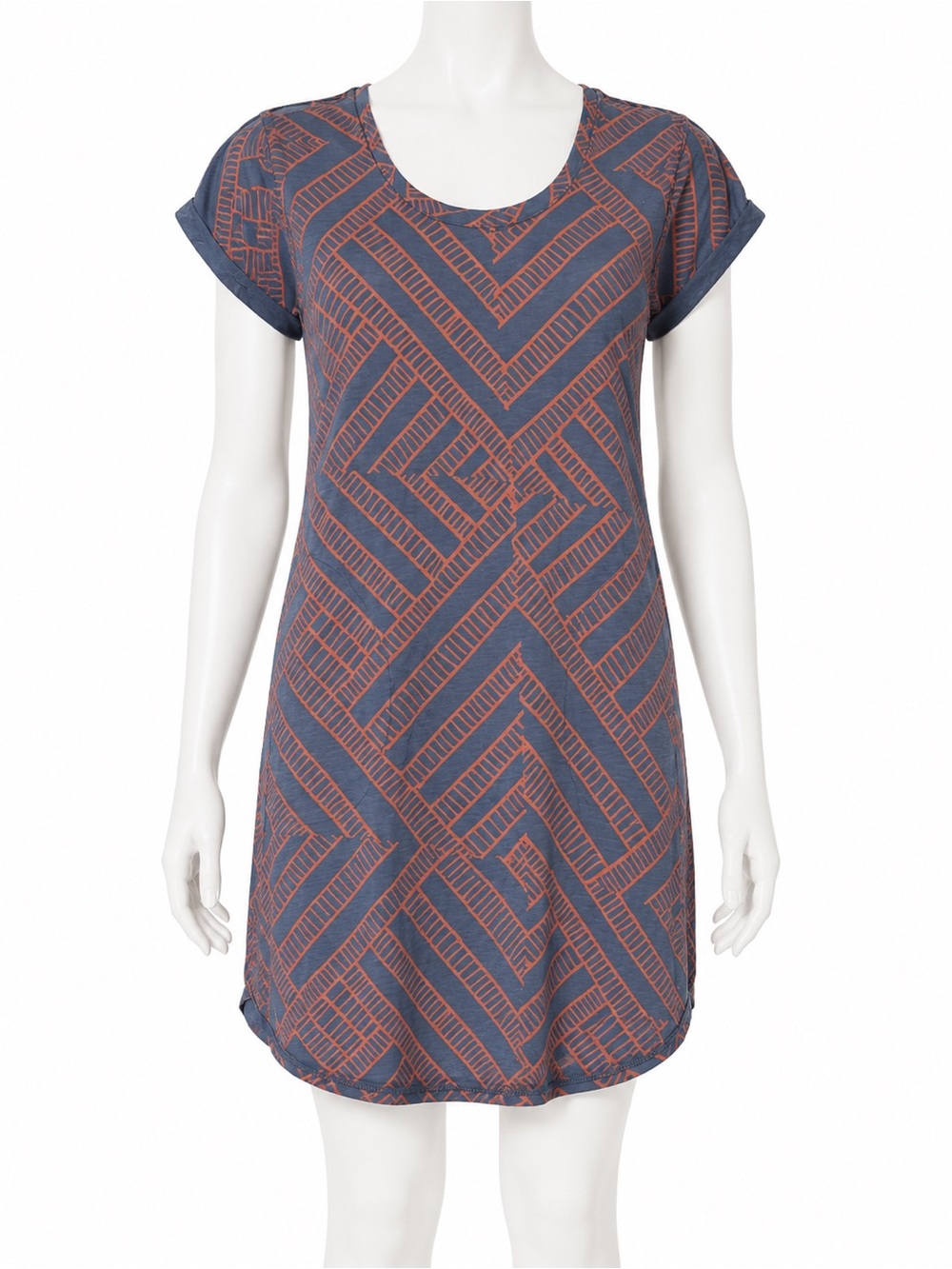 prAna Geometric Print Pocket Dress Women’s Medium Casual Short Sleeved